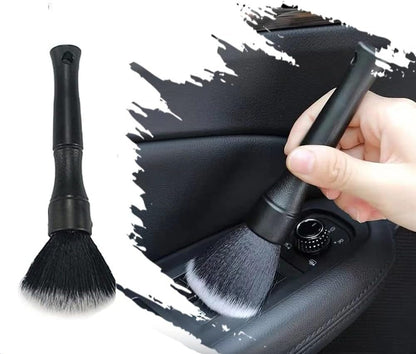 Auto Interior Dust Brush, Car Soft Bristles Detailing Brush, Scratch Free Dust Removal Cleaning Tool Kit, Long Hair Handle Brushes Duster for Auto Dashboard, Air Vents, Leather, Computer.