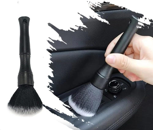 Auto Interior Dust Brush, Car Soft Bristles Detailing Brush, Scratch Free Dust Removal Cleaning Tool Kit, Long Hair Handle Brushes Duster for Auto Dashboard, Air Vents, Leather, Computer.