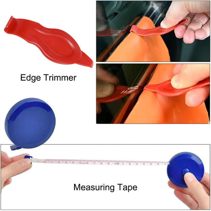 Reelau 20 Pieces Vehicle Vinyl Wrap Tool Kit Car Wrap Kit,Utility Knife Wrap Tools Vinyl Wrap Window Tint Film Tool Include Felt Squeegee, Safety Cutter for Car Wrapping