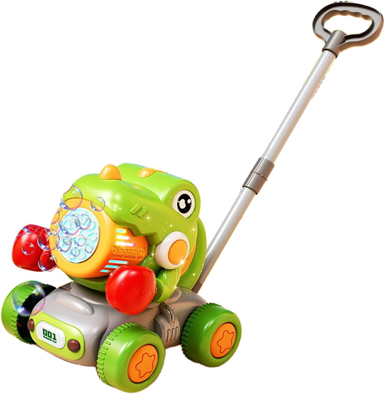 Dinosaur Bubble Lawn Mower, Leakproof Waterproof Bubble Machine, Portable Toy Boys Aged 3+, Convenient for Garden Play, Backyard Fun, and Beach Adventures