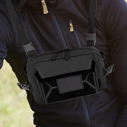 Running Chest Bag, Cycling Waistcoat Pack, Oxford Cloth Material, Anti-Theft Lightweight Chest Bag For Hiking, Fishing, Hunting, Multi-Use Outdoor Gear, Adjustable & Unisex Design, 1-Pack