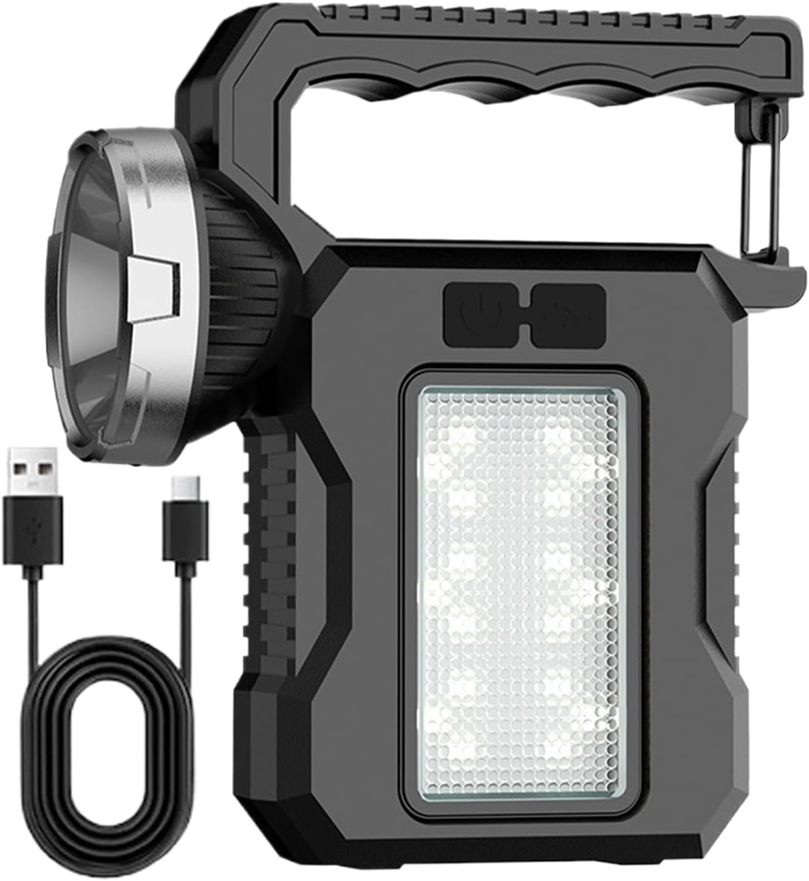 Iouyjiu Solar Outdoor Lamp, Waterproof Torch Light, Powerful Led Flashlight, Multipurpose Camping Gear for Hiking, Travel, Exploring, Adventure Sports and Entertainment-Camping