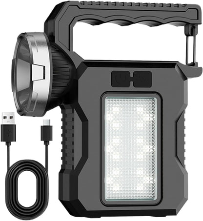 Iouyjiu Solar Outdoor Lamp, Waterproof Torch Light, Powerful Led Flashlight, Multipurpose Camping Gear for Hiking, Travel, Exploring, Adventure Sports and Entertainment-Camping