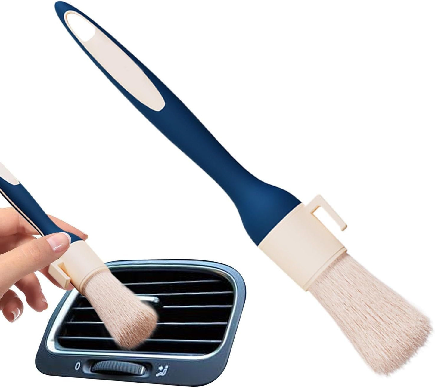 Car Cleaning Brush, Cleaner Brush, 38.6x1.4x1.4 Inches Multi purpose, 60 Degree Rotating Non Scratch Tool, Vehicle Detailing Supplies for Upholstery, Vent, Dashboard, Maintenance