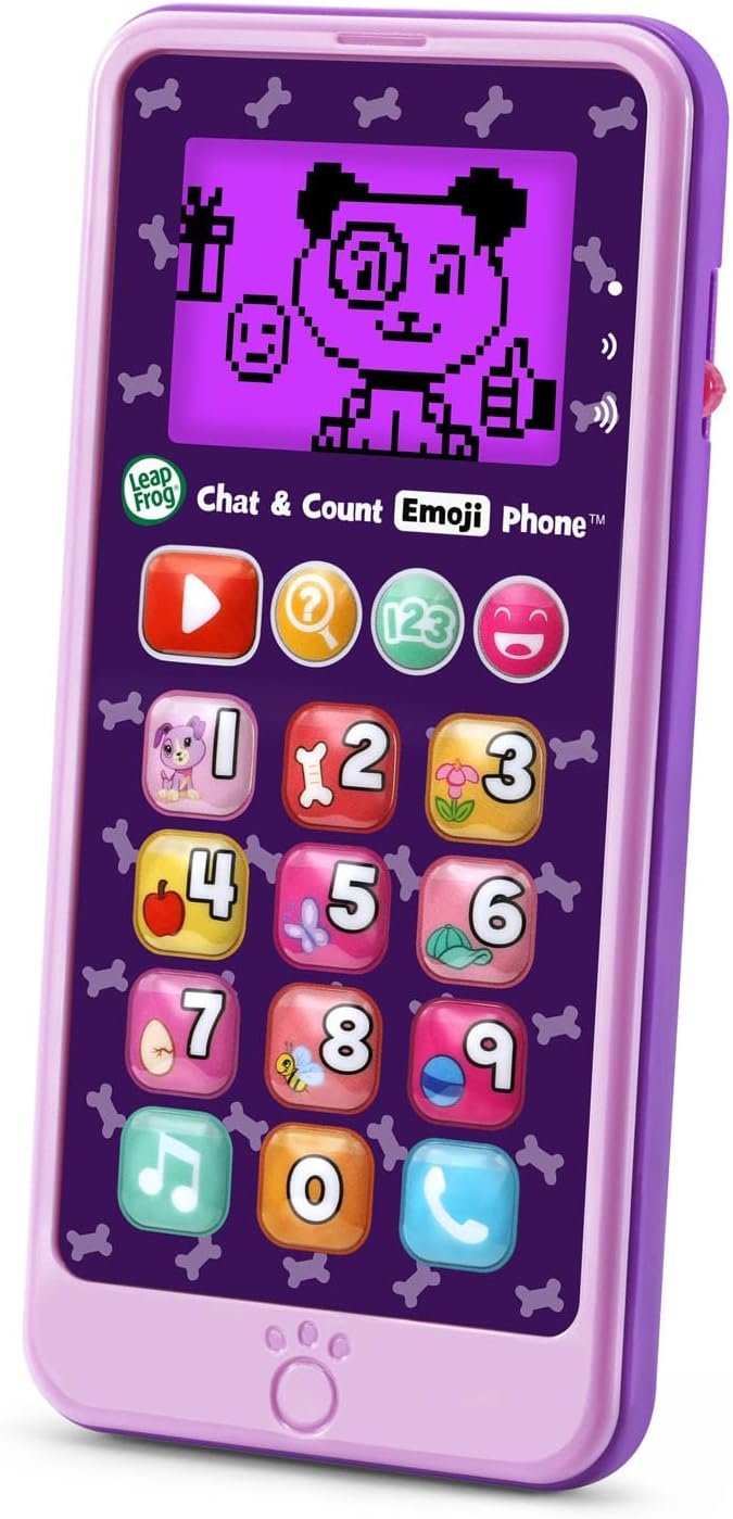 LeapFrog Chat & Count Emoji Phone, Purple (English Version)