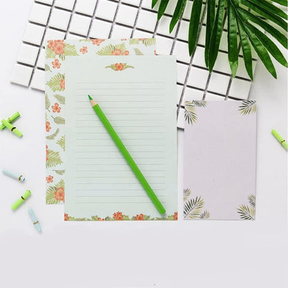Fulanfudi 81pcs Stationary Paper and Envelopes Set, Contain 54 Stationery Paper and 27 envelopes, Writing Paper Stationery Set, 9 Different Style