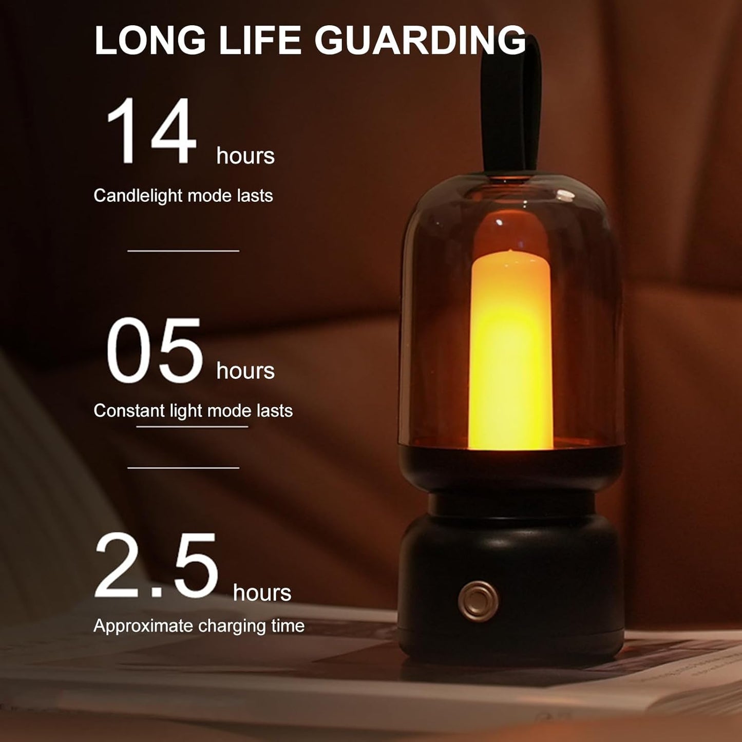 LED Tent Lantern, Cordless Table Lamp, Long Lasting Battery Light, Portable Outdoor Camping Gear, Water-Resistant Hiking Equipment, Indoor Bedroom Lighting for Travel Fishing