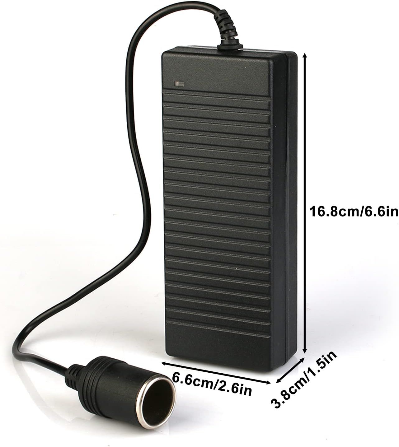 Car Cigarette Lighter Socket Adapter 220V to 12V/10A Voltage Converter for Car, Vacuum Cleaner, Refrigerator, European Requirements