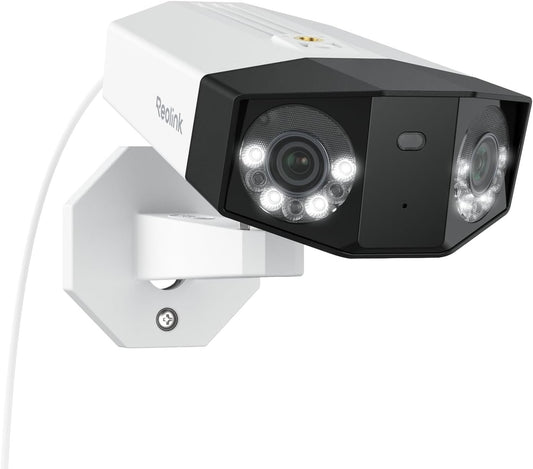REOLINK Duo 3 PoE 16MP UHD Dual-Lens PoE Security Camera with 180Â° Panoramic View, Motion Track, F1.6 Color Night Vision, Person/Vehicle/Animal Detection, 2 Way Talk, Supports 24/7 Recording