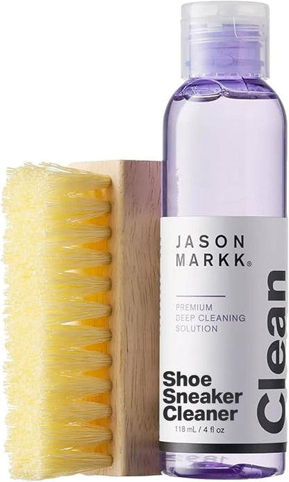 Jason Markk, Shoe Cleaner, Deep Cleaning Solution & Durables Brush, Sneaker Care, Ideal for Footwear, Leather, Rubber