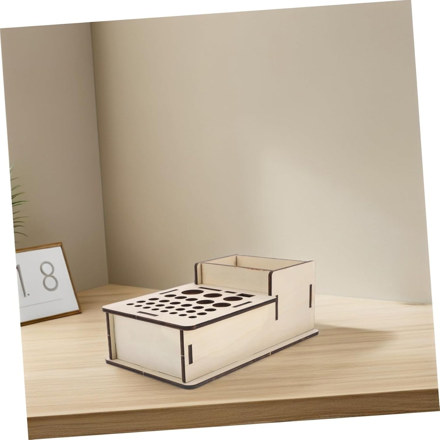 Generic Wooden PU Craft Tool Holder Efficient Organization for DIY Projects Versatile Storage Rack for Crafting Tools Unique Aesthetic Design Minimalist Style Workspace
