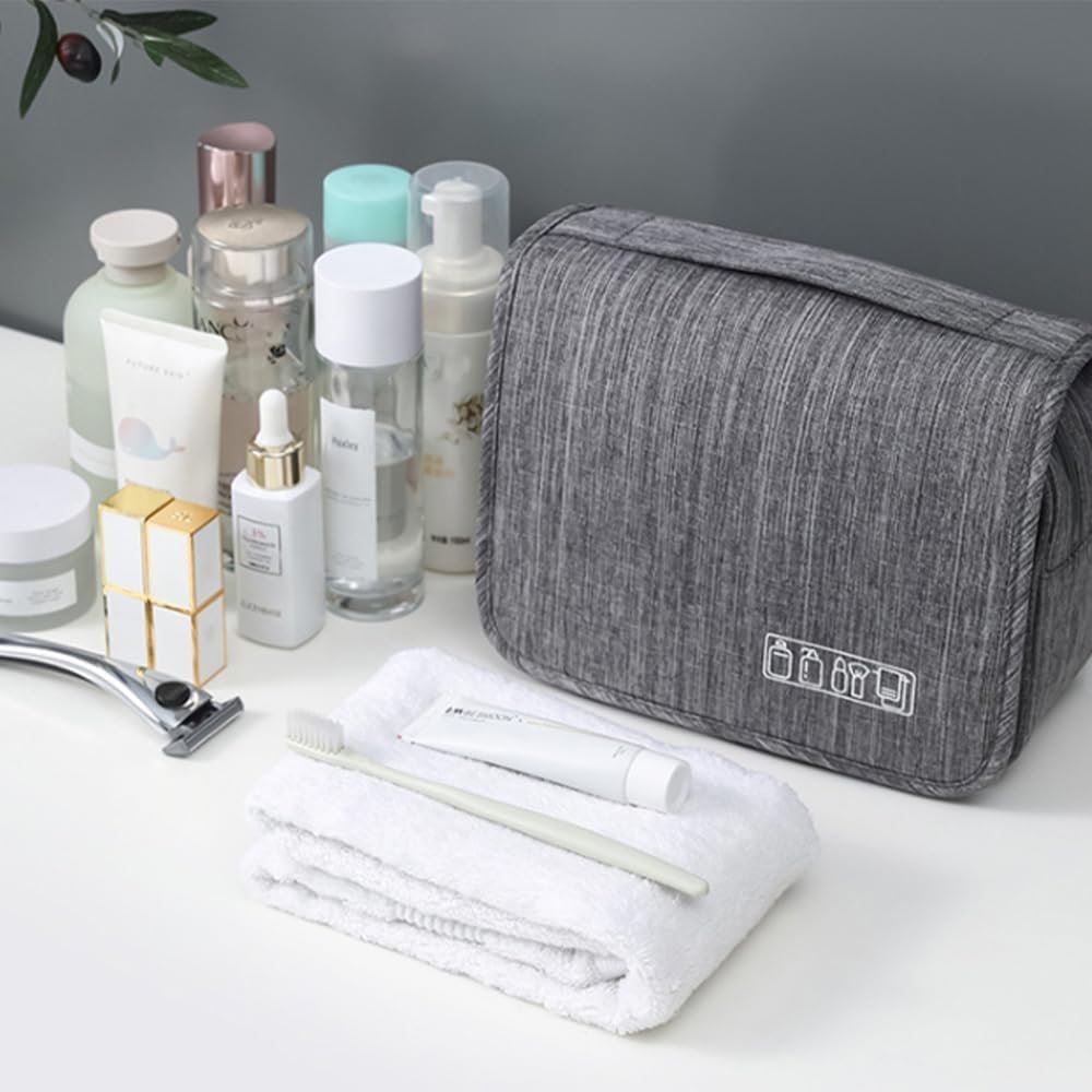 Hangable Shower Bag, Foldable Hygiene Bag, Mesh Shower cÃ¢ddy Basket with Hook, Fashionable Hanging Travel Toiletry Bag, Shower Organizer Kit for Toiletries Cosmetics Makeup Stylish and Modern (Black)