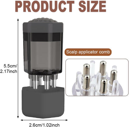 Wzenclave Scalp Applicator Comb and Oil Bottle for Hair Growth Care - Essential Oil Treatment and Massager (2Pcs)