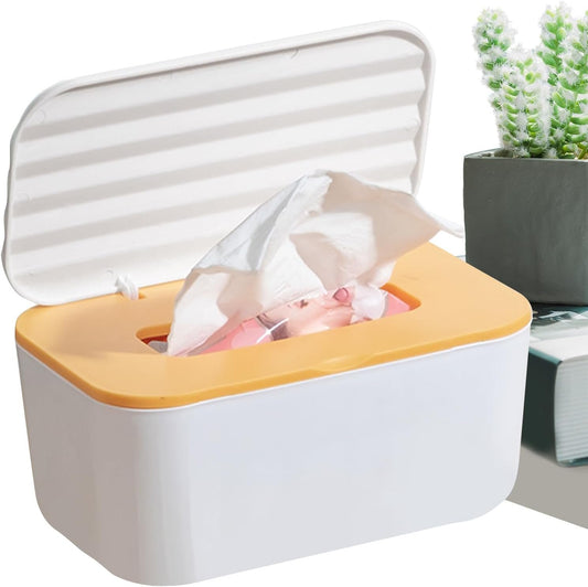 Lpsdssre Wet Wipes Box, Wet Wipe Dispenser, Travel Tissue Container, Sealable Multifunctional, Compact And Portable, Dustproof, 20x12x9.5cm, Ideal For Mother Use