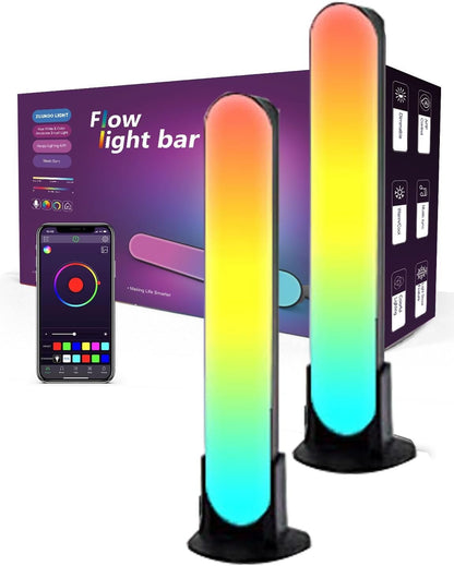 ZUUKOO LIGHT Smart LED Light Bar, RGB Smart LED Lamp with 19 Dynamic Modes and Music Sync Modes, TV LED Backlight, Mood Lighting, Ambient Lighting for Gaming, Movies, PC, TV, Room Decoration