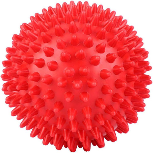 Finger Relax Massage Balls, Durable Plastic Trigger Point Massager, Roller Spiky Balls Fitness Tool 7.5cm/9cm(Red 7.5cm)