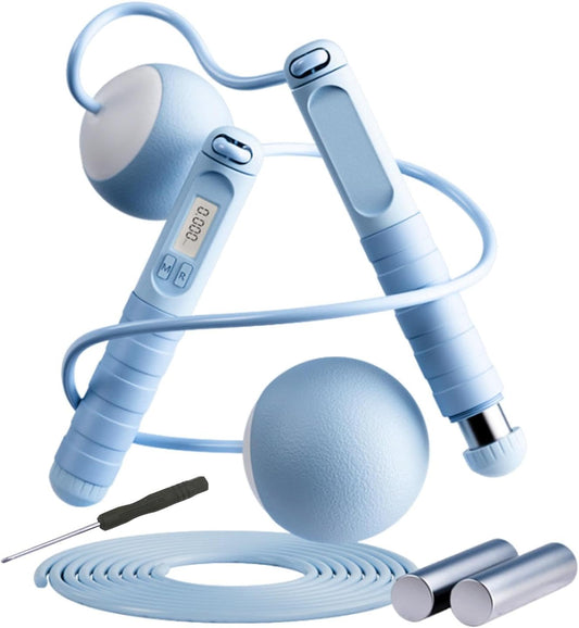 Cordless Skipping Device | Adjustable Jump Equipment | Weighted Jump Trainer | Workout Counter Equipment | Boxing Training Accessory | Space-Saving Fitness Gear for Full Workout Experience Anywhere