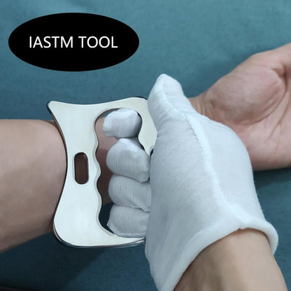 AnTiexi 2 in 1 Stainless Steel Muscle Scraper Tools Set,IASTM TOOL, Scraping massagge Tool Great Soft Tissue Mobilization Tool Physical Therapy