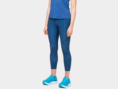 Ronhill Corsa, Wmn's Tech Crop Tight, Gocce di Pioggia di Marea, 10