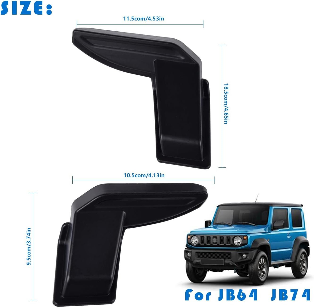 Kvadouly 2PCS ABS Rear Windshield Heat Cable Cover, Rear Defogger Guards Interior Accessories for 2019-2020 Suzuki Jimny JB64 JB74