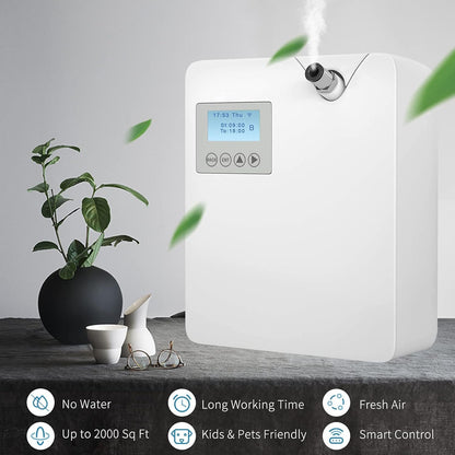 JCLOUD Smart Scent Air Machine with Cold-Air Tech for Home, Hotel Scent Diffuser, Waterless Essential Oil Diffuser 300ML, HVAC Scent Diffuser for Essential Oils for Large Room, Office, Spa