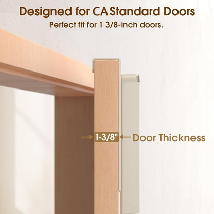 CHAUNCEY HOME Foldable Over The Door Drying Racks for Laundry, Collapsible Over Door Hooks Coat Wreath Garland Rack Clothes Hanger - Bathroom Accessories and Towel Rack Ivory White