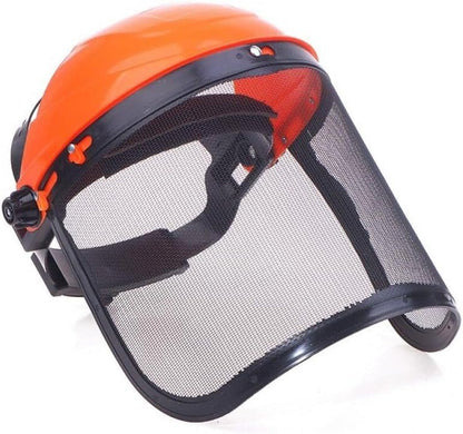 Industrial Forestry Safety Helmet Face Protection Equipment with Mesh Face Shield