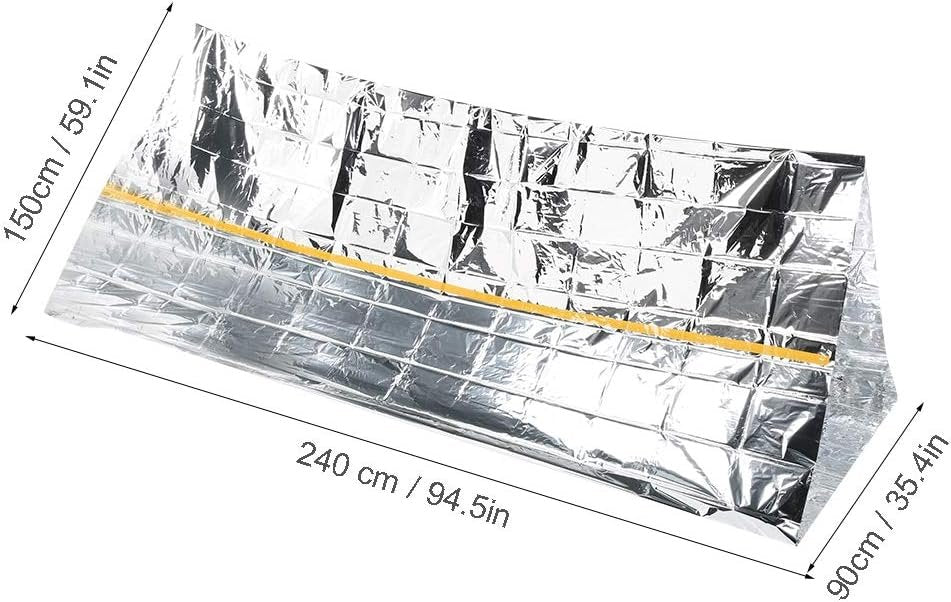 lvifloae Life Tent Earthquake Emergency Tent Thermal Reflective Outdoor Tentsilver Individual Ultralight Survival Tent Emergency Shelter Use As Survival Gear Space Blanket for Camp