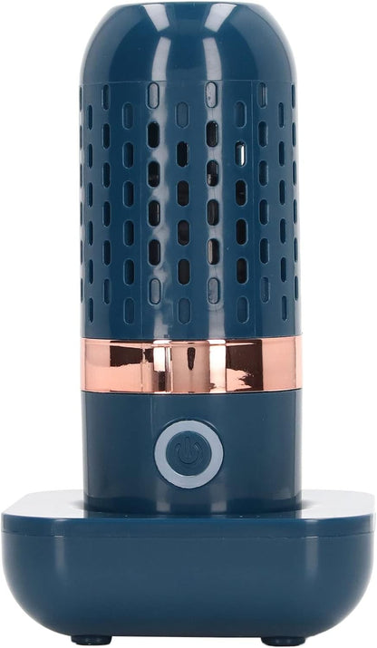 Bewinner Fruit & Vegetable Cleaner - Portable Fruit & Veggies Cleaner Device with Large Reaction Area, USB Wireless Food Purifier, Blue, Plastic Bristles