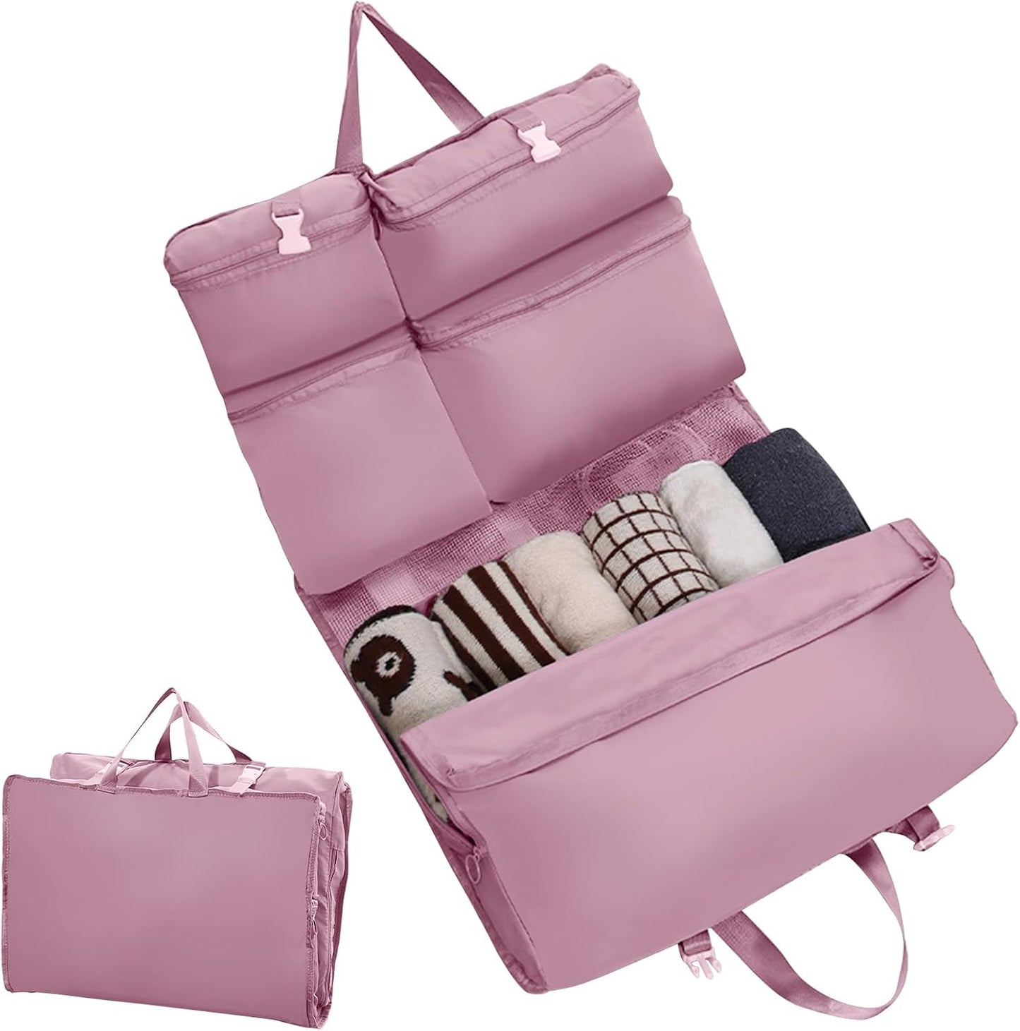 Foldable Suitcase Bag, Lightweight Luggage Organizer, Portable Compression Packing Bags, Ideal for Airplanes, Workout Gym, Toddler Gear, Clothing, Travel 28.74x17.32 Inch