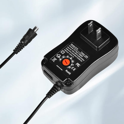 30W Universal Power Adapter, 3V 4.5V 5V 6V 7.5V 9V 12V Universal AC/DC Adapter, Adjustable 12V DC Power Supply for Household Electronics