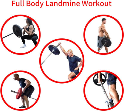 SEWD Landmine Attachment for Barbell by – Portable 2” Olympic Barbell Landmine Exercise Base for Presses, T Bar Row, Rotation, Split Squats and Home Gym Workouts