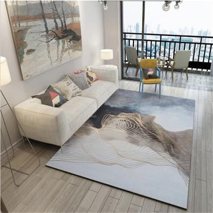 RUGMRZ Tappeto Palestrina Bambini 90 x 190 cm Tappeti Camera Da Letto Matrimoniale Tappeto grigio di lusso moderno, soggiorno, accessori per sala da pranzo, antiscivolo Tappeto Natalizio Ingresso