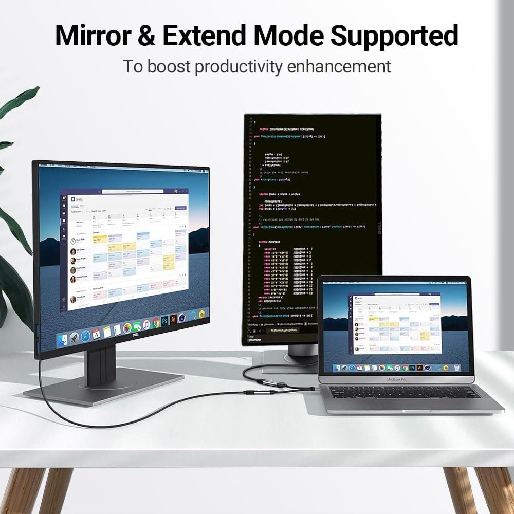 AHGEIIY USB C to HDMI Adapter Cable 4K@60Hz, HDMI to USB C Adapter Aluminum Type C Thunderbolt 4/3 Converter for iPhone 16/15 Pro Max Plus iPad mini Air MacBook Pro Galaxy S24 Ultra iMac XPS 17