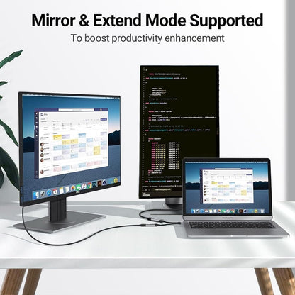 AHGEIIY USB C to HDMI Adapter Cable 4K@60Hz, HDMI to USB C Adapter Aluminum Type C Thunderbolt 4/3 Converter for iPhone 16/15 Pro Max Plus iPad mini Air MacBook Pro Galaxy S24 Ultra iMac XPS 17