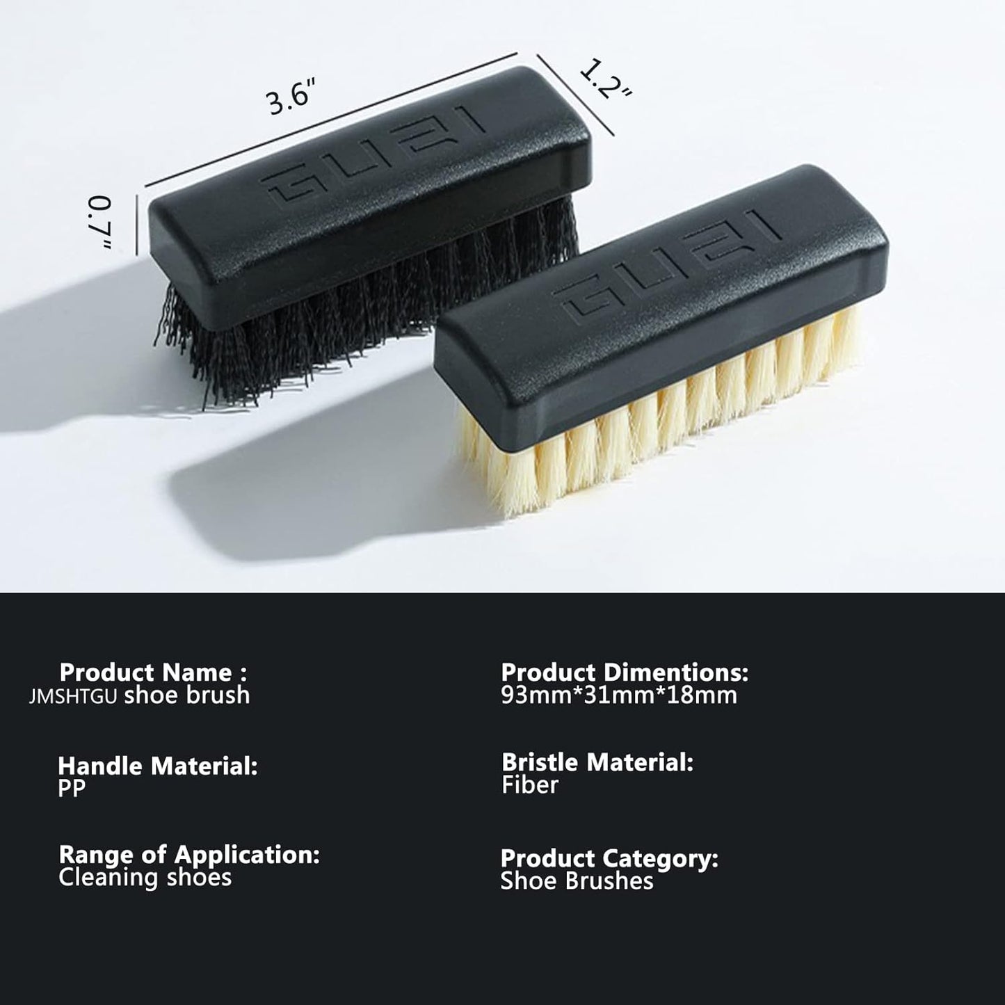 JMSHTGU Cleaning Shoe Essential Professional Cleaning Shoe Brush Plastic Soft Brush Hard Brush Household Cleaning Set Shoe Care Leather Care Shoe Brush for Cleaning (Essential kit)