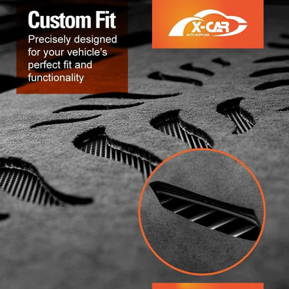X-Car Dash Mat for Toyota Prado 150 Series 2009-2024 Non-Slip Microfiber Pad Cover Interior Accessories
