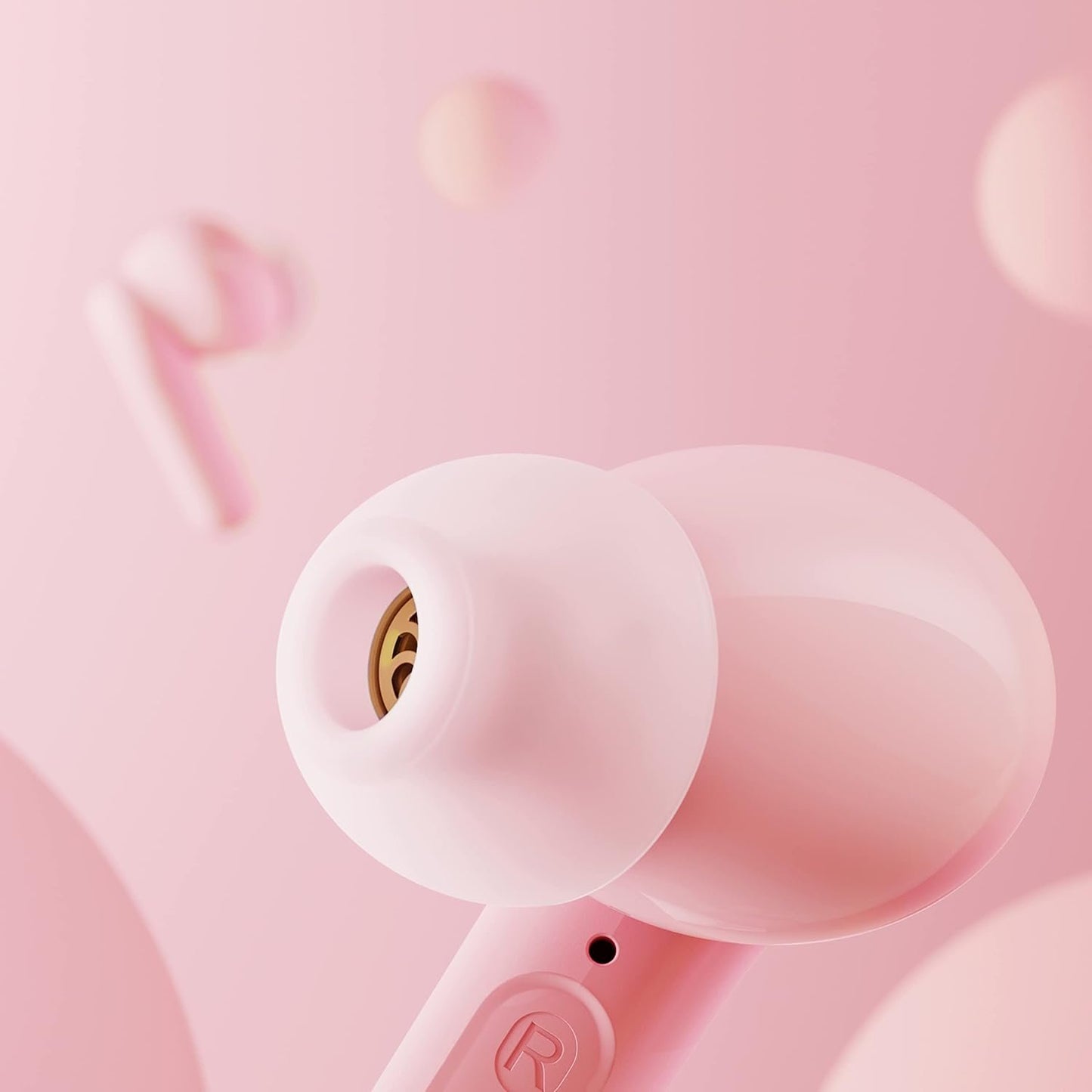 Soundcore by Anker Life P2 Mini True Wireless Earbuds, 10mm Drivers with Big Bass, Custom EQ, Bluetooth 5.2, 32H Playtime, USB-C for Fast Charging, Tiny Size for Commute, Work (Pink)