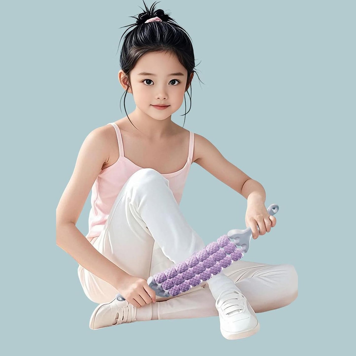 Massage Stick - Muscle Roller Stick for Legs - Relief Exercise Massager Tool Handheld Trigger Points Health Care for Athletes, Leg Cramps & Joints Recovery