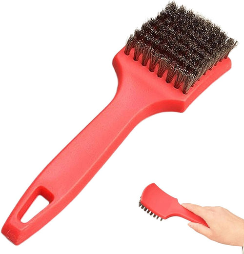 Car Wash Brush, Long Handled Car Wash Brush, Steel Wire Tire Cleaner Brush, Professional Car Detailing Wheel Brush, Car Detailing Brush for Upholstery and Rims, Heavy-Duty Brush for Tire Cleaning