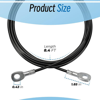 Sconva Fitness Pulley Cable Replacement for All Total Gym Models 1000, 1500, 2000, 3000, XLS Up - Adjustable Home Gym Cable Pulley System Replacement Fitness Cable for Pulley Machine Accessories