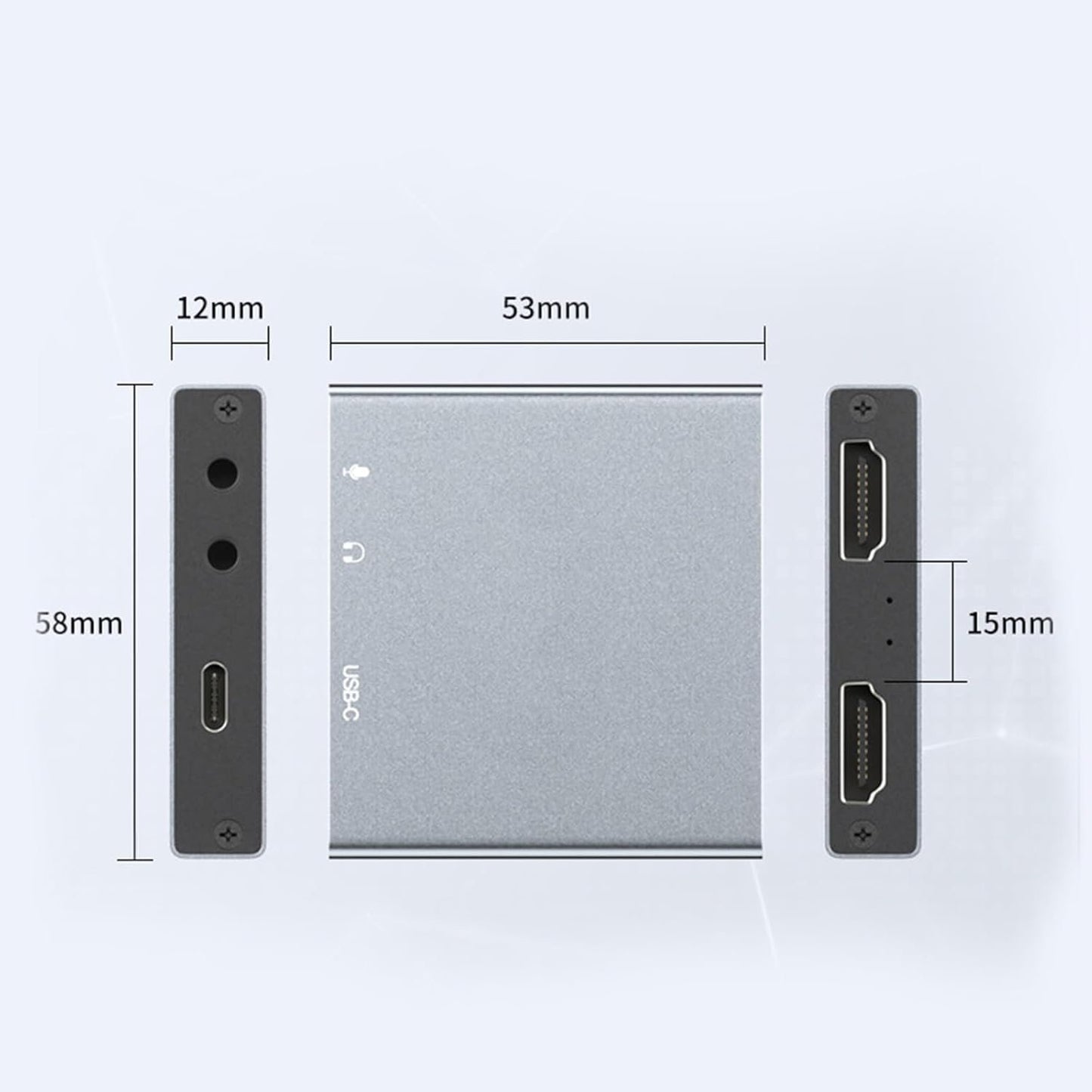 High Performances USB HDTV Video Capturing Card 4K 30Hz Compatible for Multiple HDTV Interfaces for Seamlessly Streaming