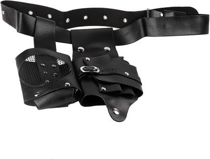 Hairdressing Waist Bag for Hair Dressing Tools, Scissors, Hair Care Comb, Hair Belt Bag, Hair Comb, Hairdressing Bag(Black)