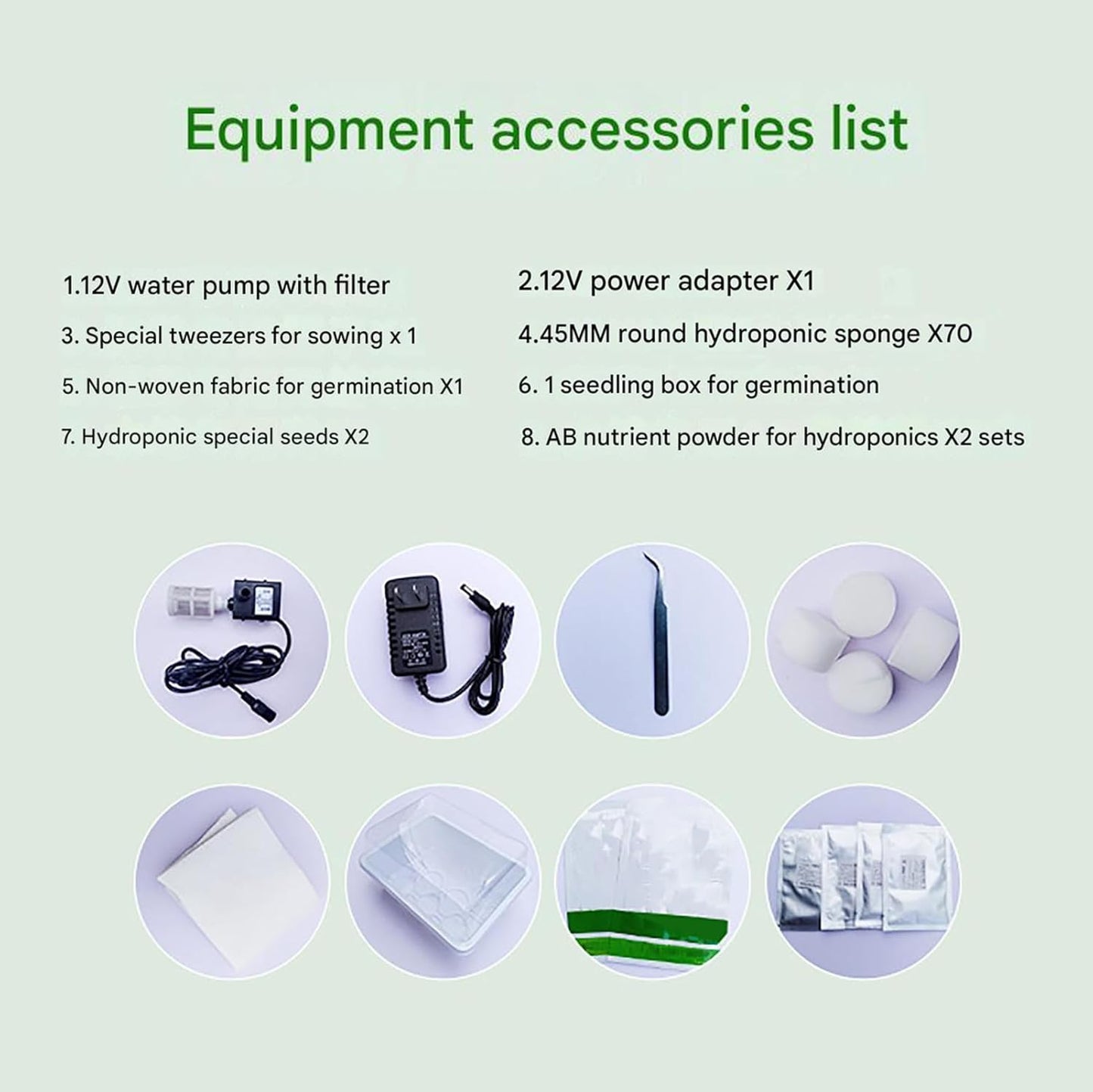 FXNFXLA Hydroponic Vertical Tower Grow System, 8/10/12 Layers, Kit for Growing Vegetables, Herbs and Fruit in Balcony