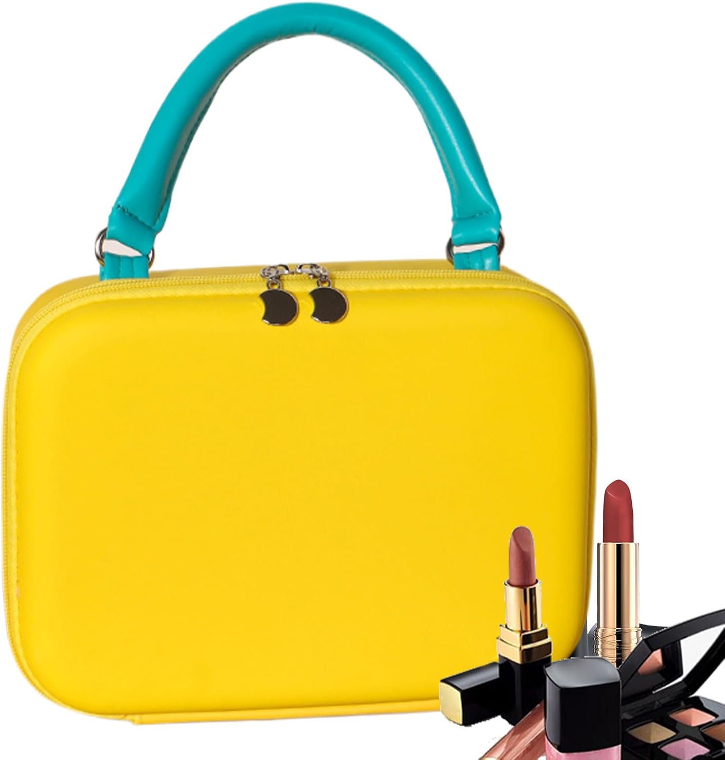 Makeup Bag, Toiletry Organizer, Portable, Flexible Compartments, Spacious and Stylish Travel Pouch for Girls, Family, Friends, Outdoor, Gym, Colleagues, 9.45x3.15x7.09 inches