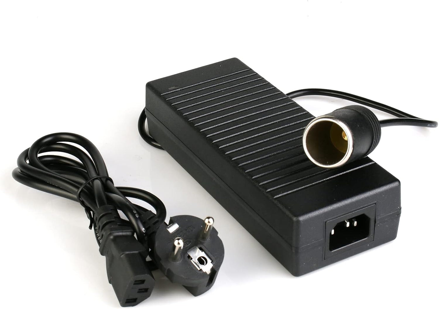 Car Cigarette Lighter Socket Adapter 220V to 12V/10A Voltage Converter for Car, Vacuum Cleaner, Refrigerator, European Requirements