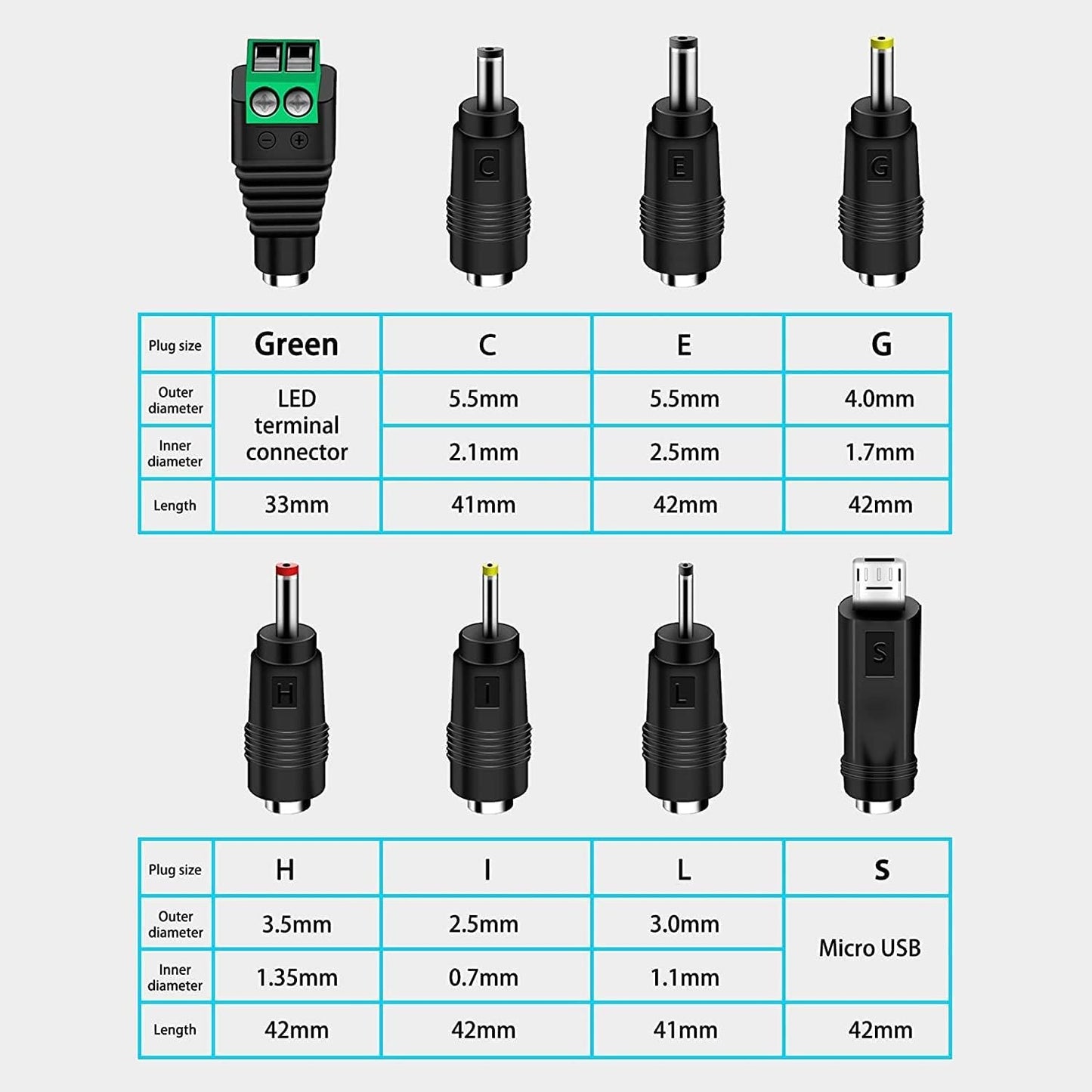 12W Universal Power Adapter, 3V 4.5V 5V 6V 7.5V 9V 12V Adjustable Voltage Universal AC/DC Adapter Power Supply, Multifunctional AC to DC Adapter for Household Electronics