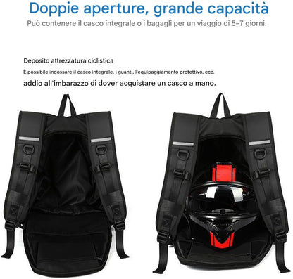 Motorcycle Helmet Bag, Large Capacity Waterproof Holder, Travel Daypack, Multipurpose Sports Carrier, Basketball Storage, Hiking Backpack, Cycling Gear Organizer, Ideal for Outdoor Use
