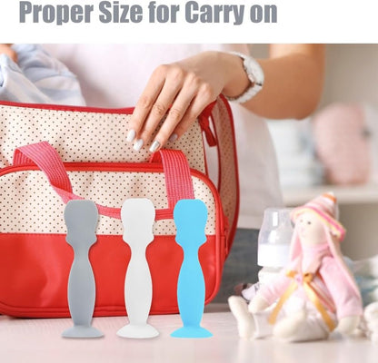 Baby Diaper Cream Spatula, 3 Pack Baby Diaper Brush Baby Cream Applicator, Silicone Diaper Cream Spatulas Brush for Newborn Baby