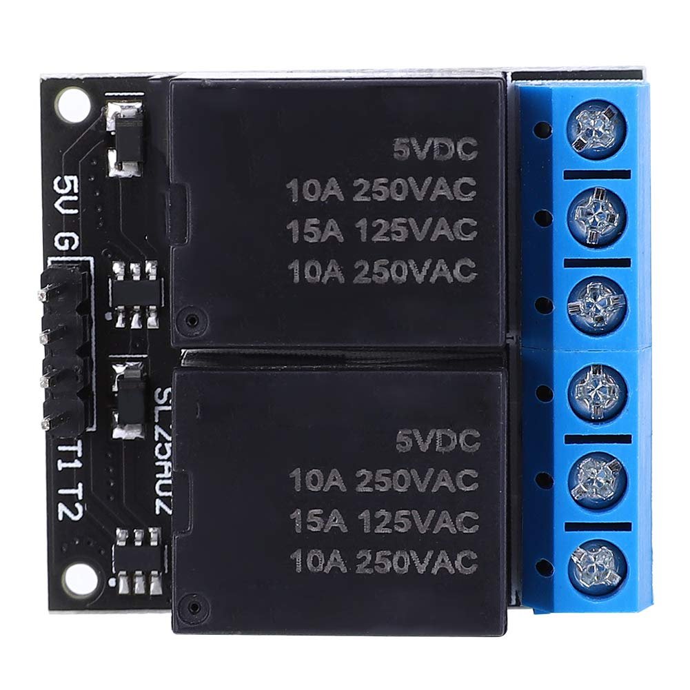 SL25A02 Two-Channel Bistable Self Locking Relay Module Low Level Control Switch for Home Automation